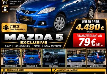 Mazda 5 225.254 km 4.490 &euro; Mönchengladbach 41238